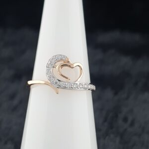 rose gold ladies ring