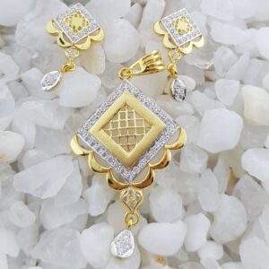 22c square pendant set