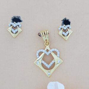 18k Pendant set