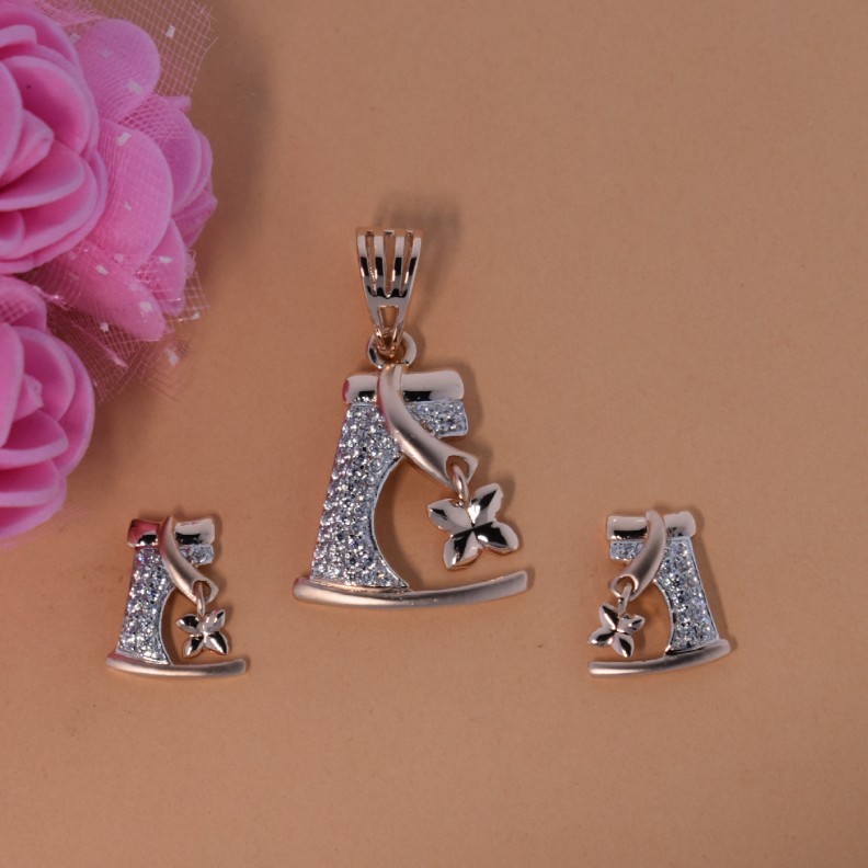 rose gold Pendant set