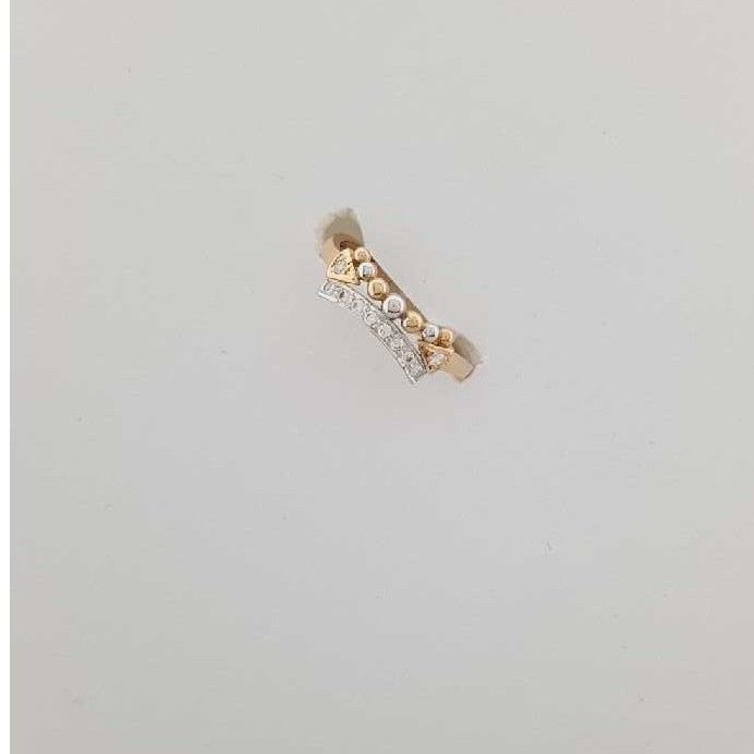 18KT Ladies Rose Gold Designer Studded Ring