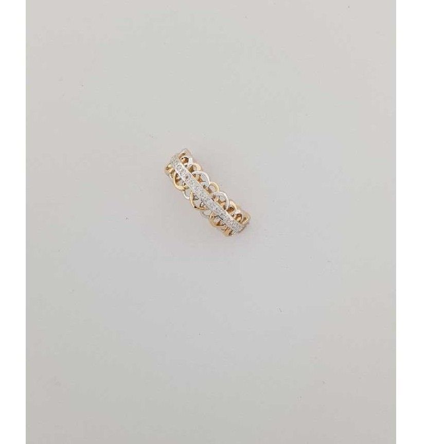 18 KT / 750 CZ Indian Ladies Ring