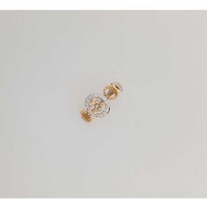 750 Rose Gold Flower Shaped Designer Ring