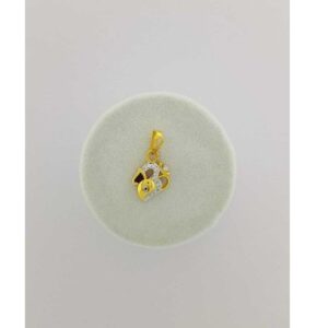 22KT Yellow Gold Modern Ganesh Pendant