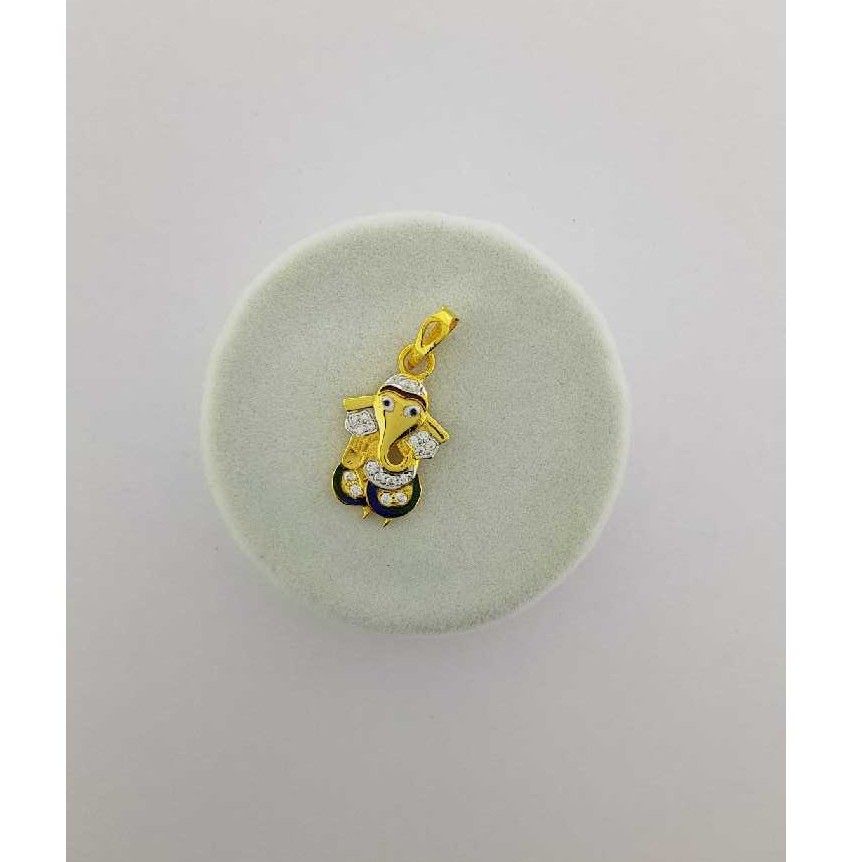 22KT Yellow Gold Fancy Ganesh Pendant