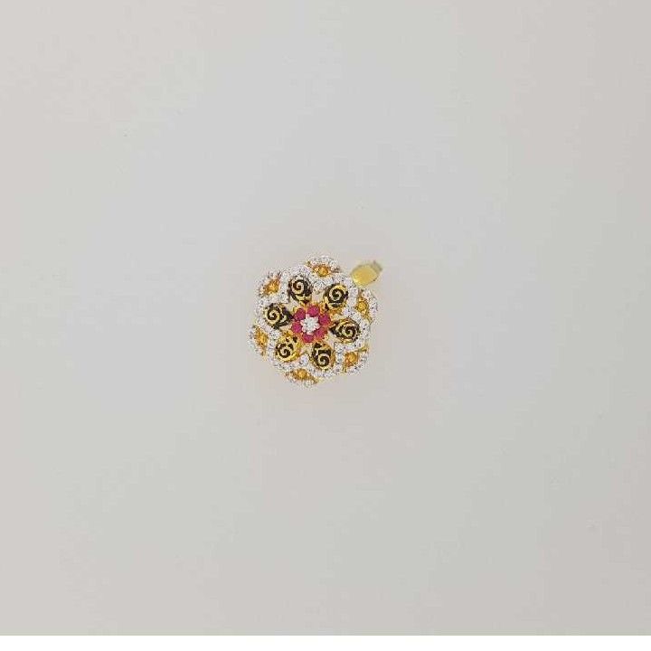 22K / 916 Gold Gents Cz Attractive Ring