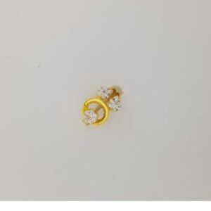 22K / 916 Gold ladies Prong Diamond Modern Ring