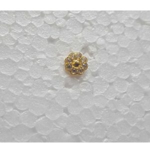 18K Yellow Gold Indian Flower Nosepin