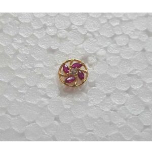 18K / 750 Gold Indian Diamond Nosepin (Nath)