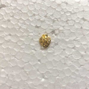 18K Gold Diamond Heart Shaped Nosepin