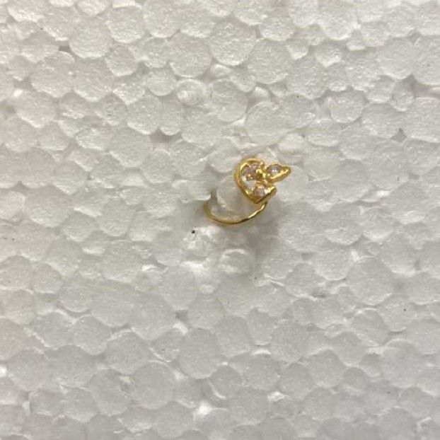 18K Gold Indian Stylish Nosepin