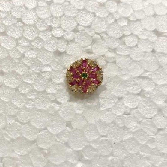 18K Gold Indian Nosepin
