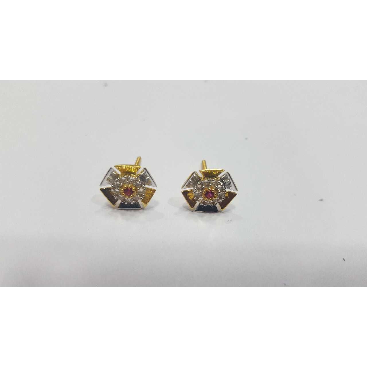 18K Gold Kids Indian Diamond Round Tops