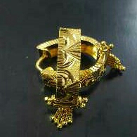 22K Gold Ladies Indian Fancy UV Bali Yellow
