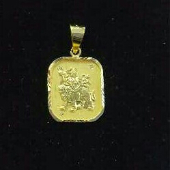 22K Gold Indian Fancy pendants Yellow