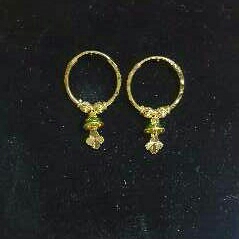 22K Gold Ladies Indian Fancy Pipe Bali Yellow