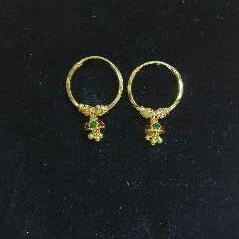 22k Gold Ladies Indian Fancy bali yellow