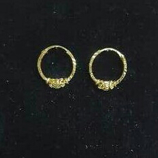 22K Gold Ladies Indian Fancy Pipe Bali Yellow