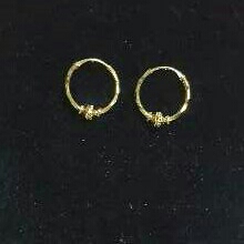 22K Gold Ladies Indian Fancy Pipe Bali Yellow