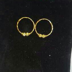22k Gold Ladies Indian Fancy bali yellow