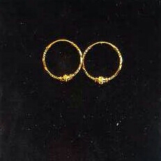 22k Gold Ladies Indian Fancy bali yellow