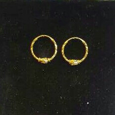22k Gold Ladies Indian Fancy bali yellow