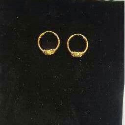 22k Gold Ladies Indian Fancy bali yellow