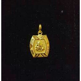 22K Gold Indian Fancy Pendant Yellow