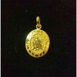 22K Gold Indian Fancy Pendant Yellow