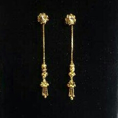 Gold Ladies Vertical Fancy Tops Yellow