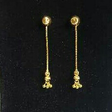 Gold Ladies Vertical Fancy Tops Yellow