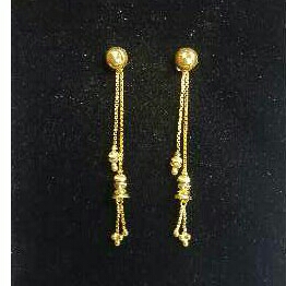 Gold Ladies Vertical Fancy Tops Yellow