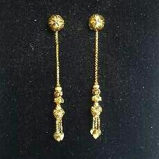 Gold Ladies Vertical Fancy Tops Yellow