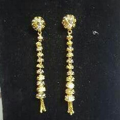 Gold Ladies Vertical Fancy Tops latkan Yellow