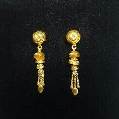Gold Ladies Vertical Fancy tops Yellow