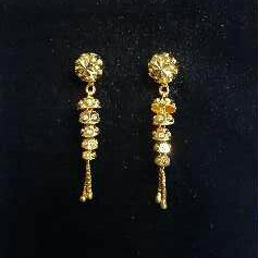 Gold Ladies Vertical Fancy Tops Yellow