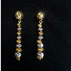 Gold Ladies Vertical Fancy Tops Yellow