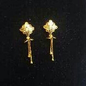 Gold Ladies Vertical fancy tops Yellow
