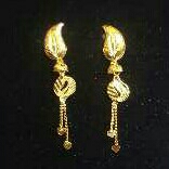 Gold Ladies Vertical Fancy Tops Yellow