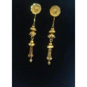 Gold Ladies Fancy Vertical Soidora Earrings