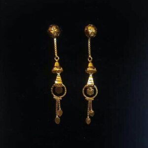 Gold Fancy Vertical Ladies Soidora Earrings