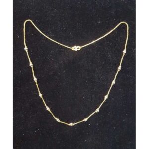 22K / 916 Gold Ladies Plain Vertical Mala