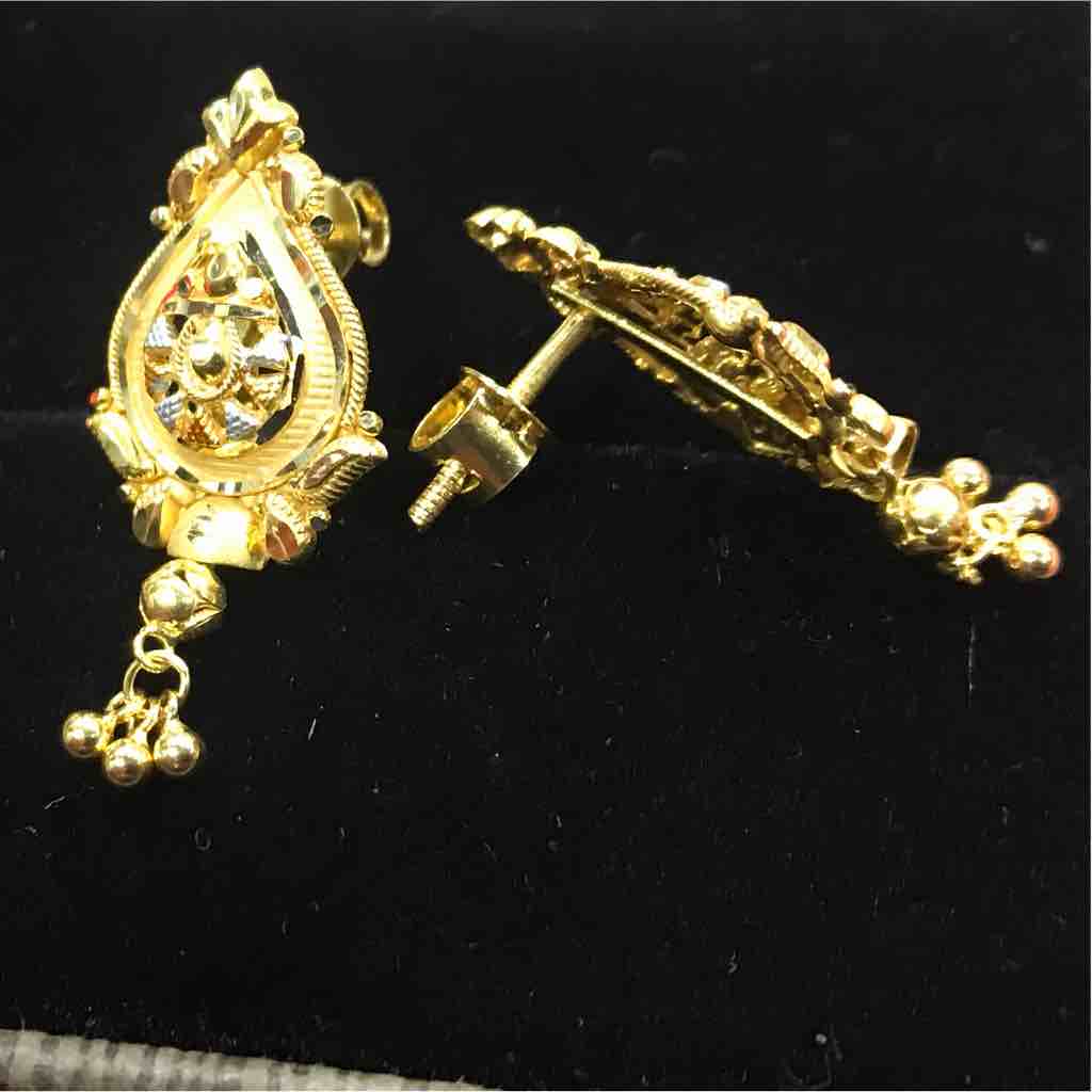 750 Classic Gold Earrings - Image 2