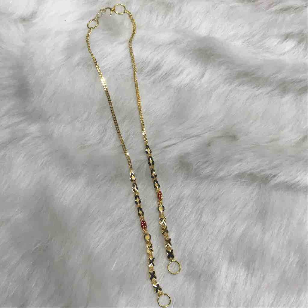 Delicate 750KT Gold Earrchain For ladies