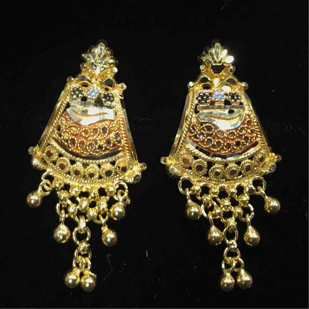 18KT Simple Design Ladies Butti
