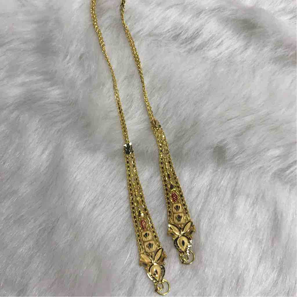 18kt exclusive gold earchain