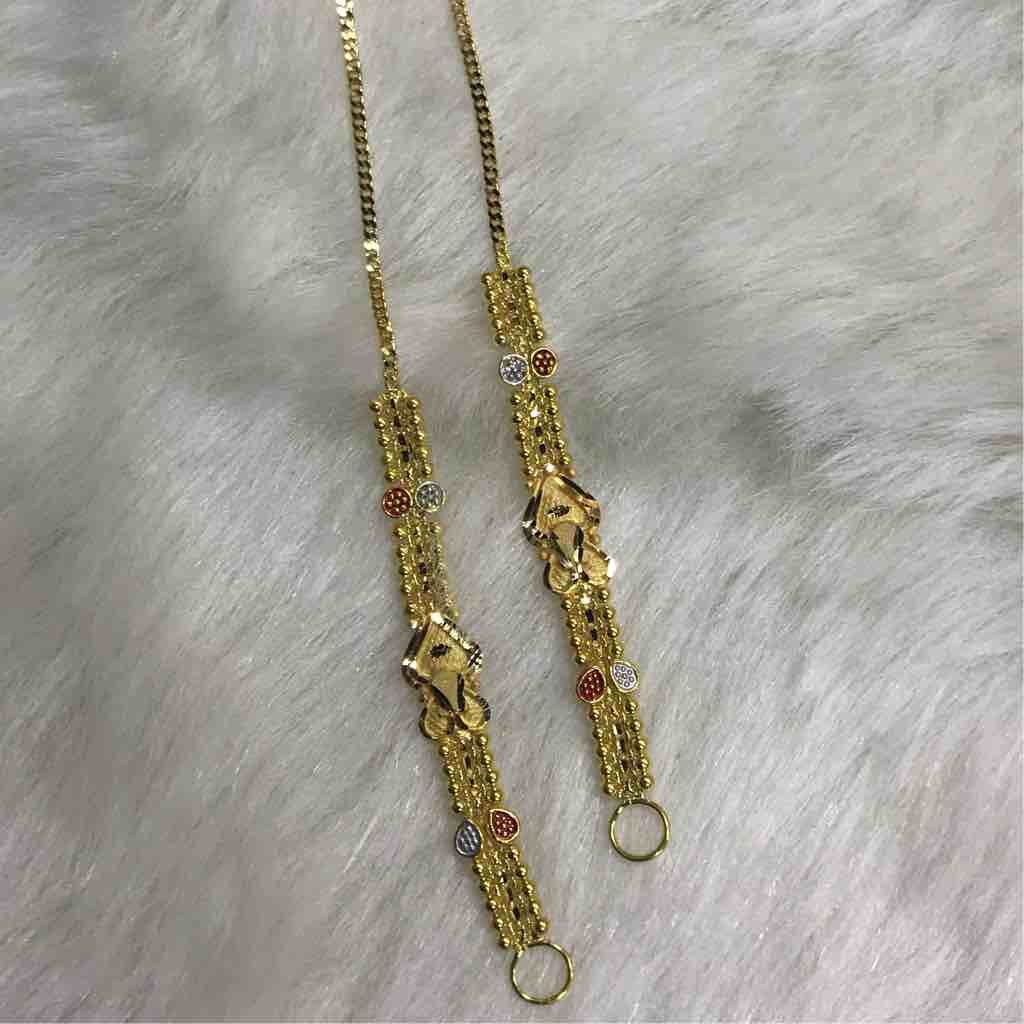 916 Yellow Gold Antique Earrchain