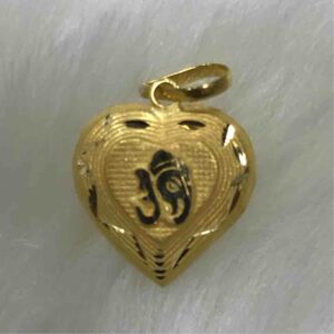916 Ganesha Design Gold Pendant