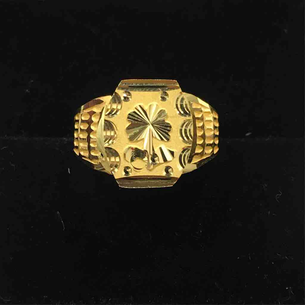 18k/750 Gold Classic Gents Ring