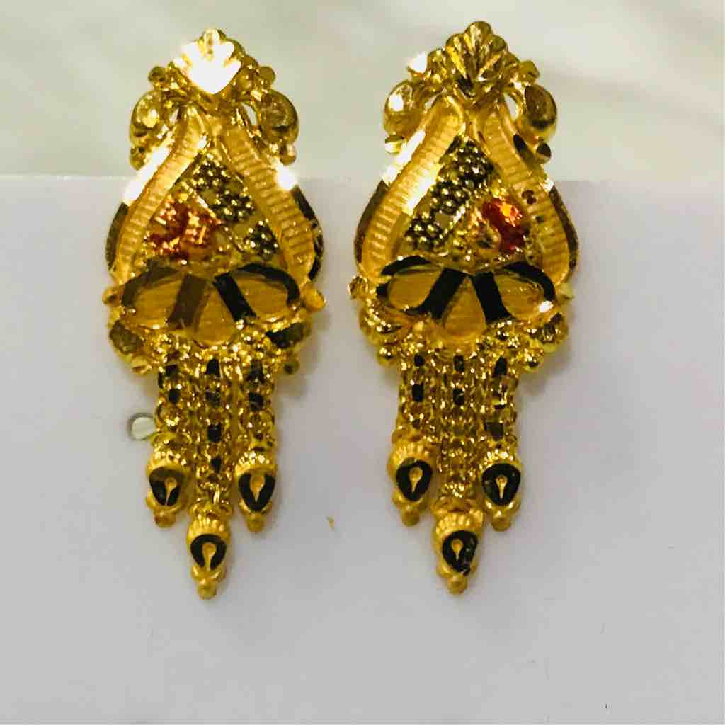 750 Gold Designer Ladies Earring